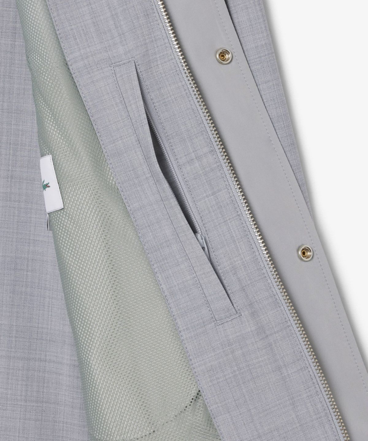 라코스테(LACOSTE) 남성 하이넥 가슴 절개 블루종 BH6267-56G ACZ