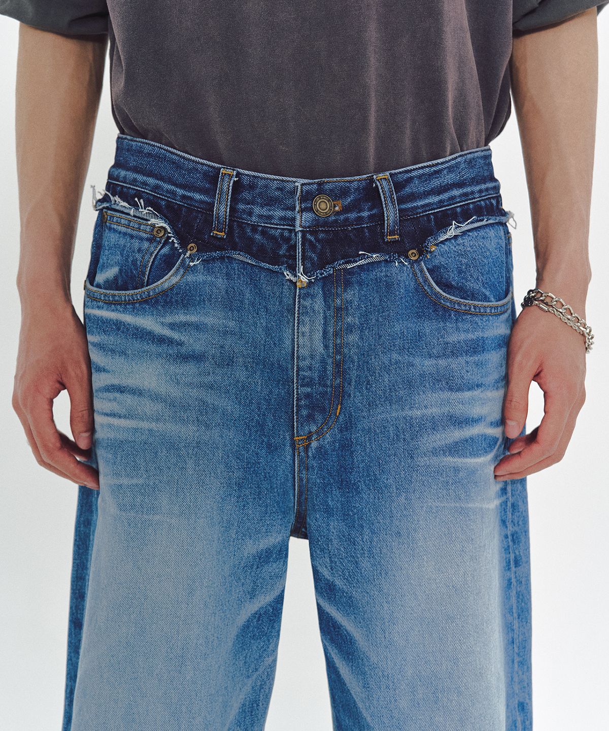 엠엠아이씨(MMIC) OFF JEANS (MID BLUE)
