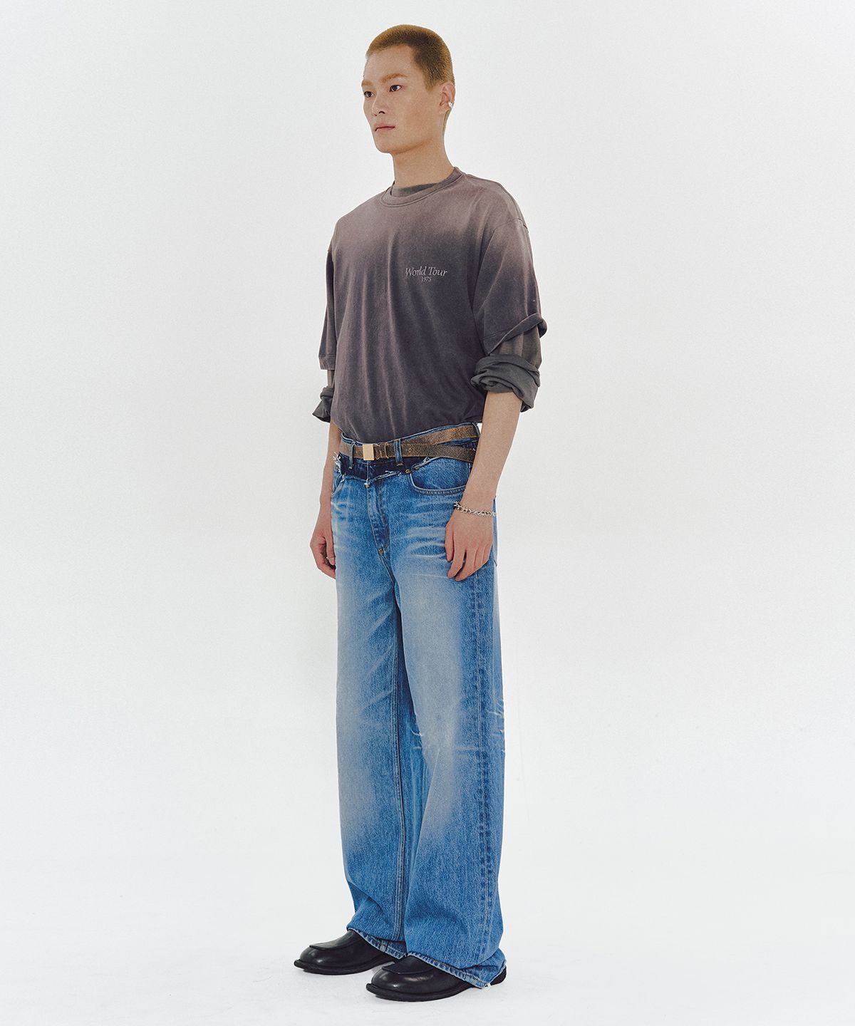 엠엠아이씨(MMIC) OFF JEANS (MID BLUE)