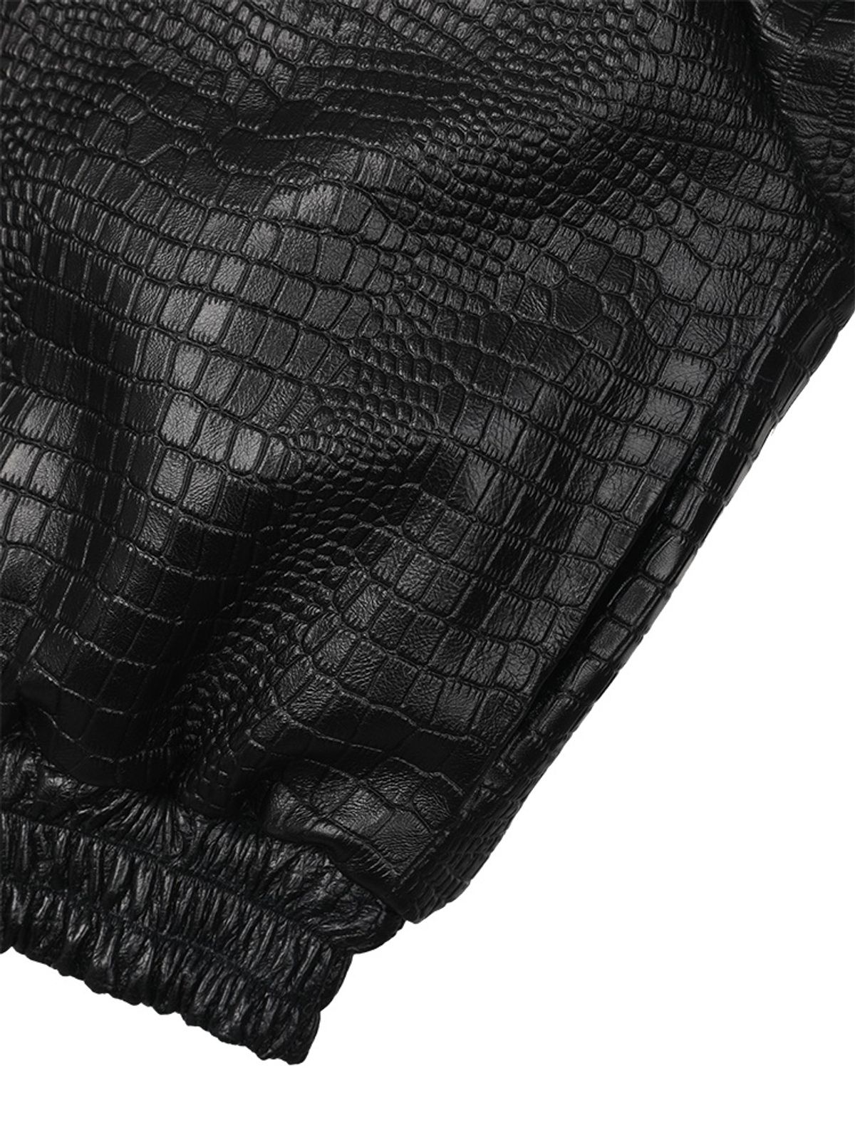 선데이후르츠마켓(SUNDAY FRUIT MARKET) CROC LEATHER JACKET