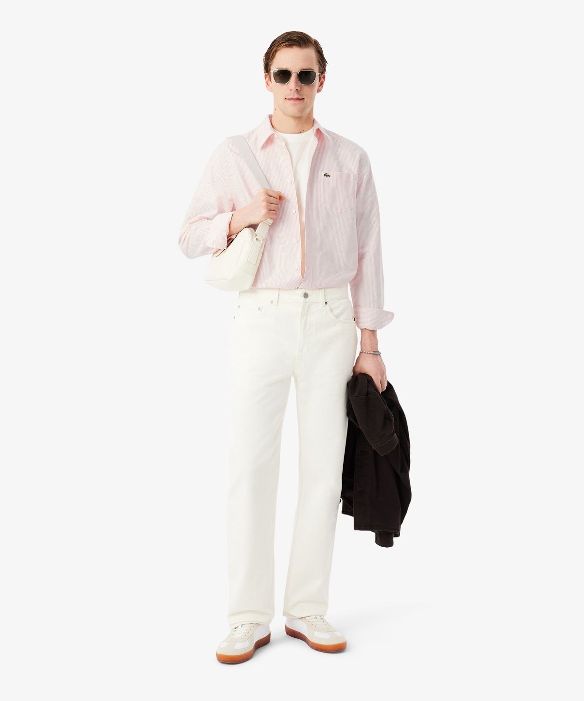 라코스테(LACOSTE) 남성 옥스포드 스트라이프 셔츠 CH7552-56G 75D