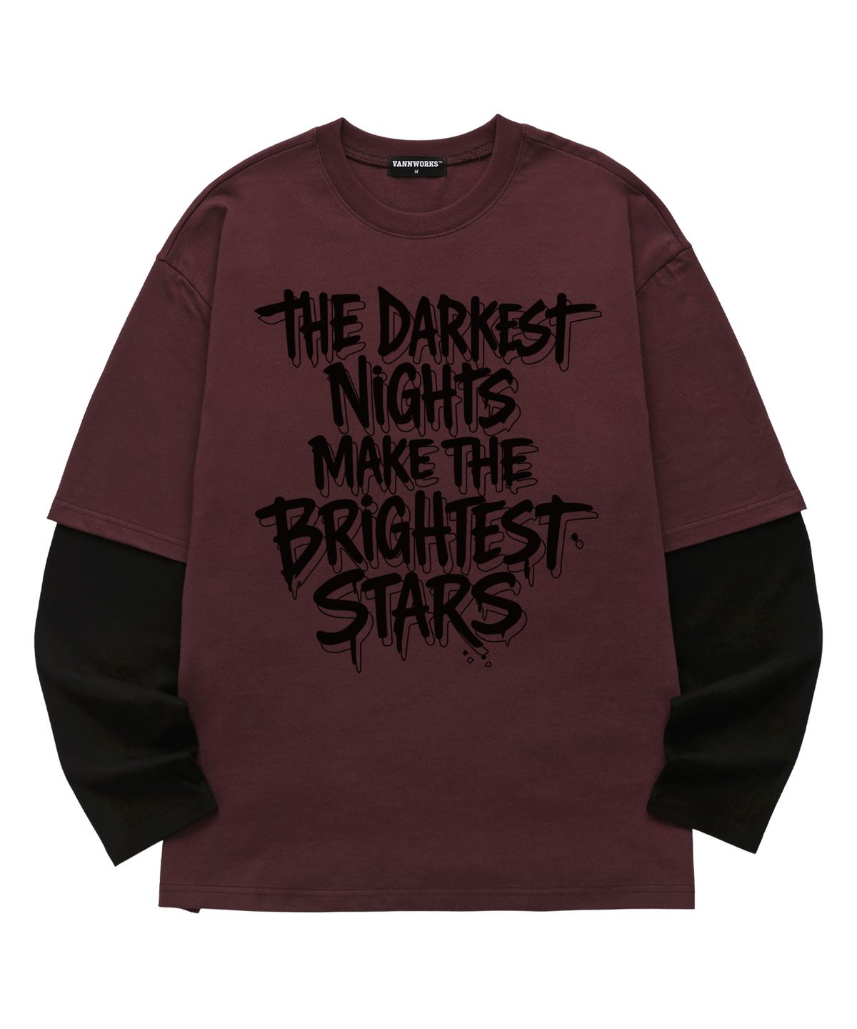 밴웍스(VANNWORKS) 레이어드 DARKEST NIGHT 롱슬리브 (VVLL0223) 버건디