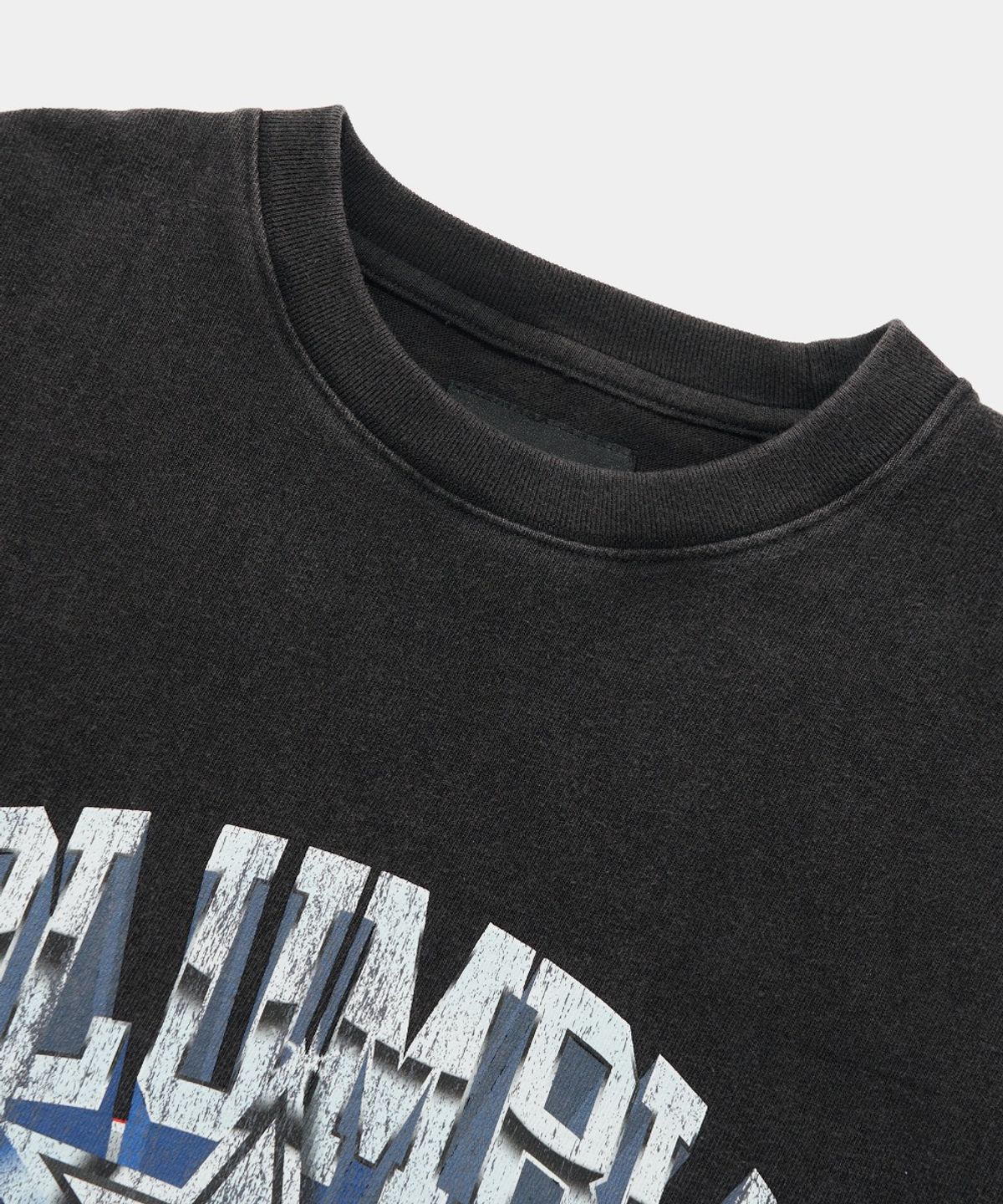 컬럼비아 유니버시티(COLUMBIA UNIVERSITY) CU STAR MINERAL WASHED S/S T-SHIRTS_CHARCOAL