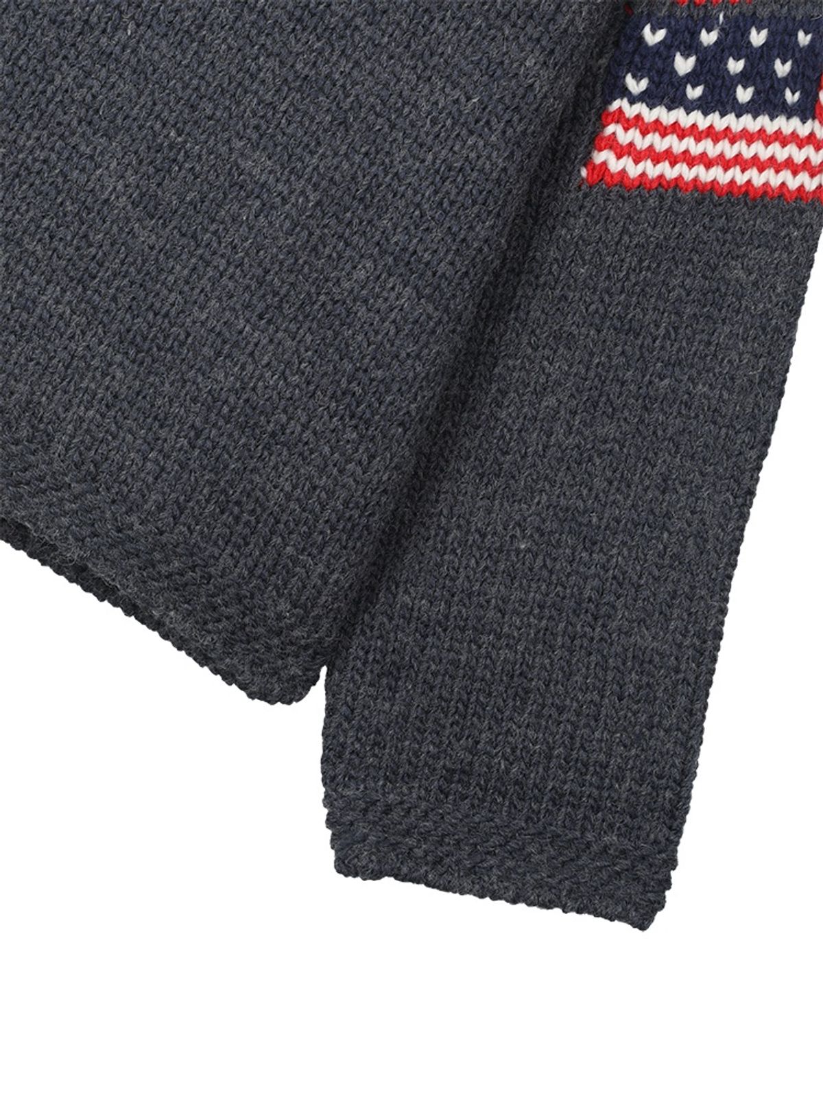 선데이후르츠마켓(SUNDAY FRUIT MARKET) SUNDAY FLAG KNIT SWEATER NAVY