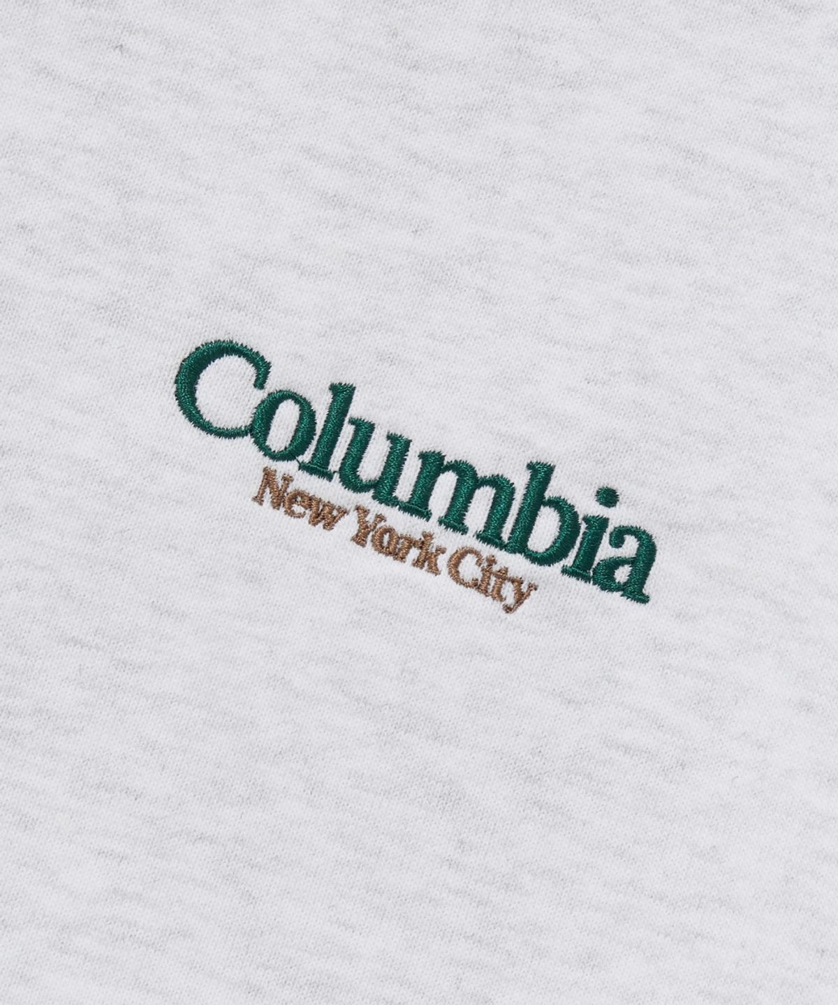컬럼비아 유니버시티(COLUMBIA UNIVERSITY) NYC EMB TERRY S/S CREW NECK_LIGHT MELANGE GRAY