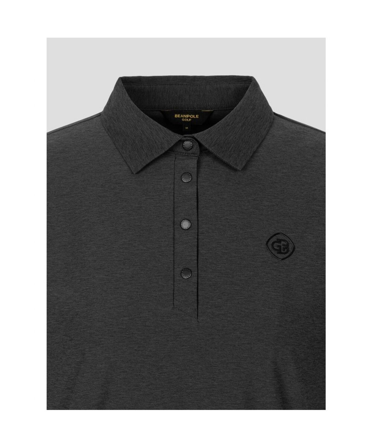 빈폴골프(BEANPOLE GOLF) [B_under] 여성 멜란지 칼라 반소매 티셔츠 - 블랙 (BJ6342L165)