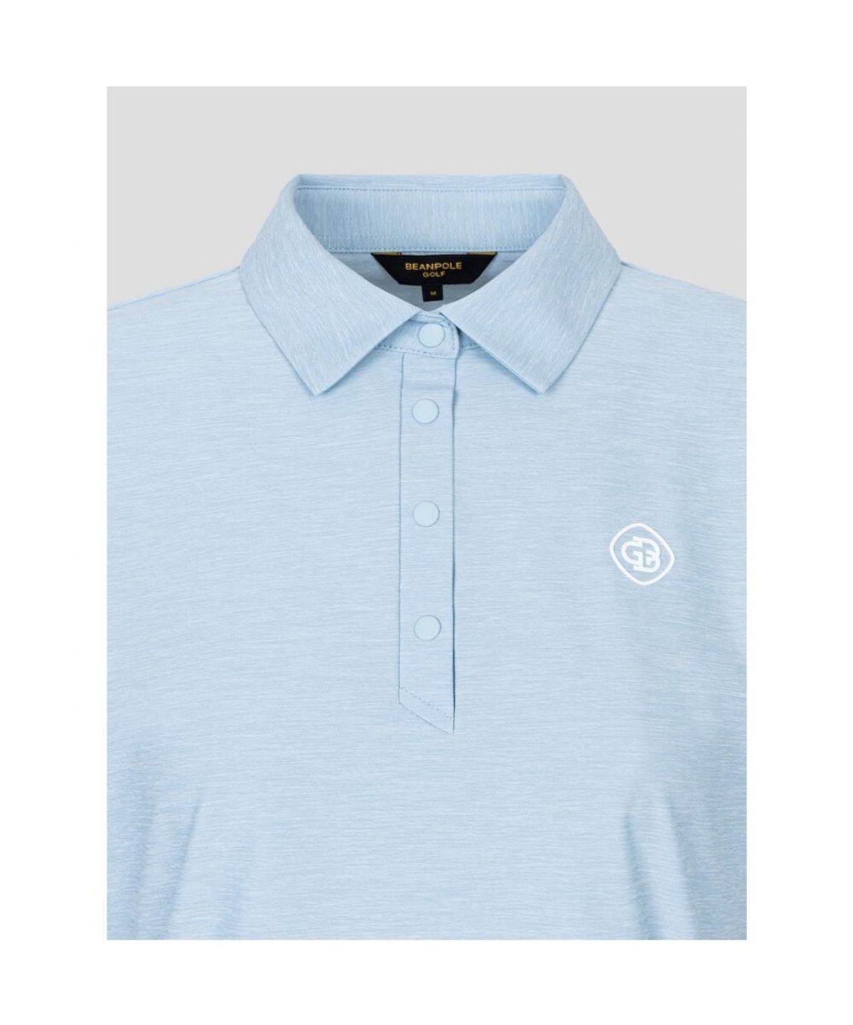 빈폴골프(BEANPOLE GOLF) [B_under] 여성 멜란지 칼라 반소매 티셔츠 - 스카이 블루 (BJ6342L16Q)
