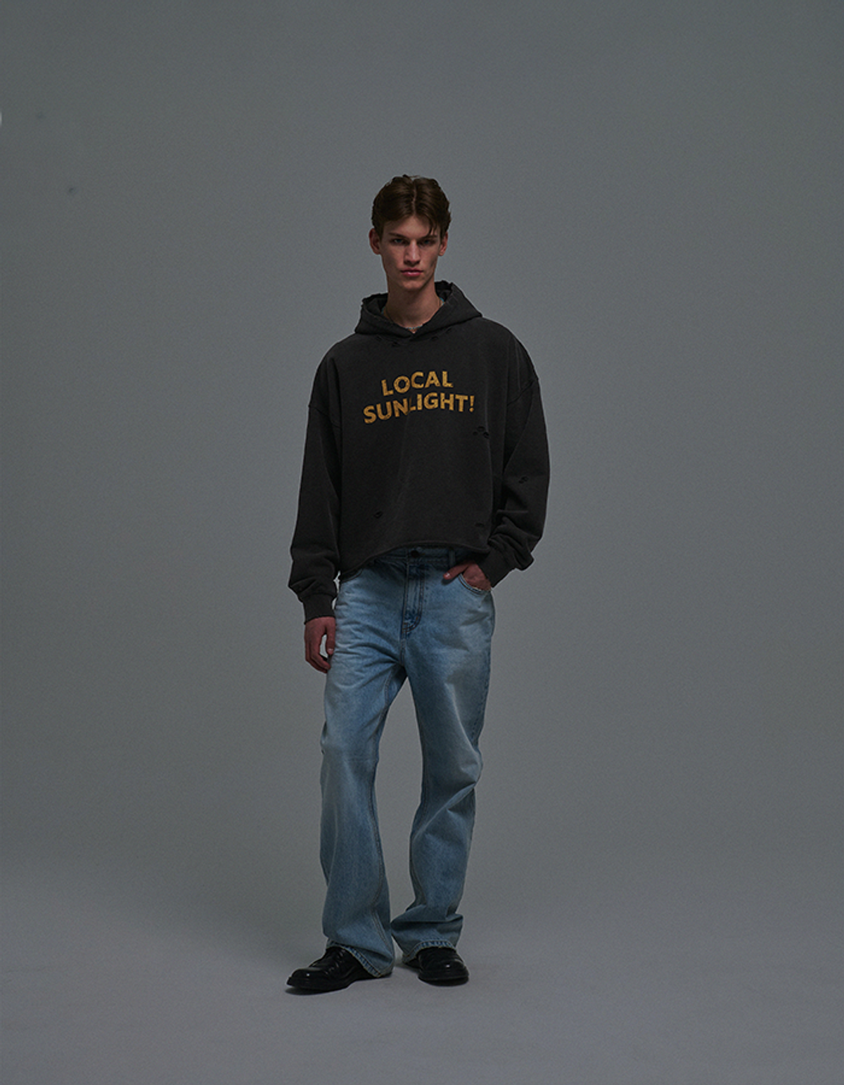 선데이후르츠마켓(SUNDAY FRUIT MARKET) LOCAL SUNLIGHT HOODIE CHARCOAL