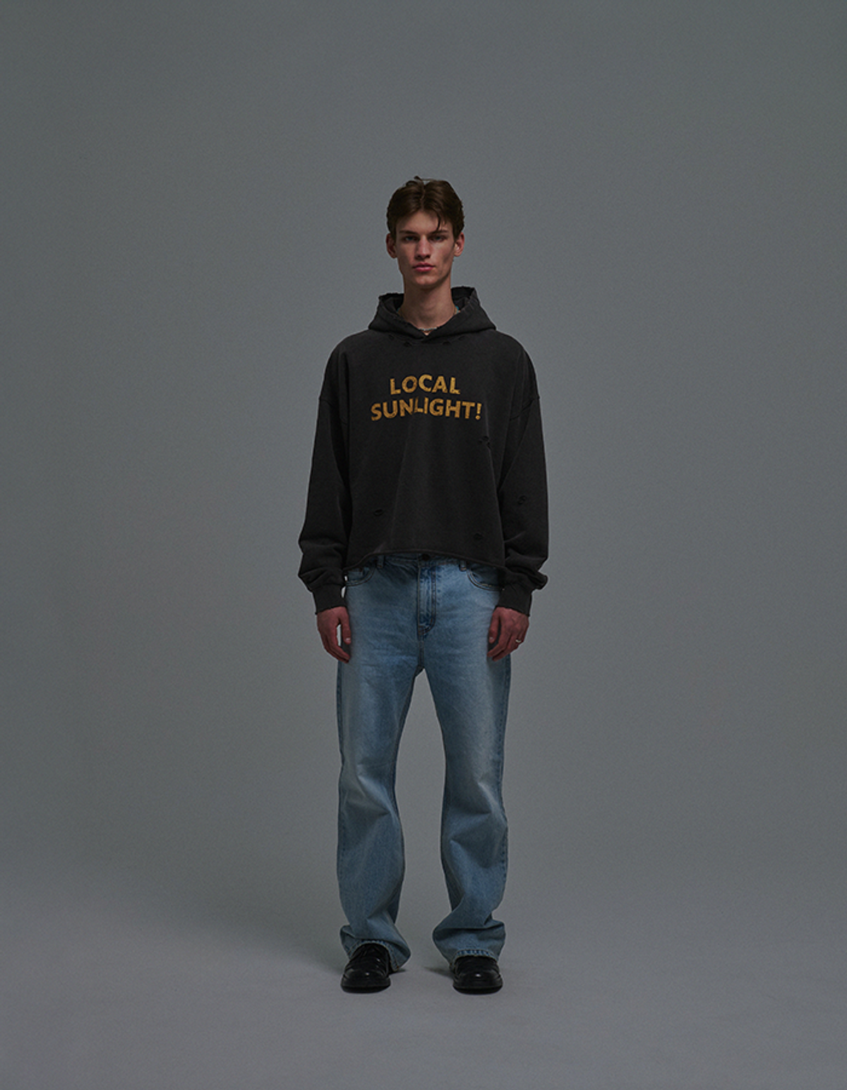 선데이후르츠마켓(SUNDAY FRUIT MARKET) LOCAL SUNLIGHT HOODIE CHARCOAL