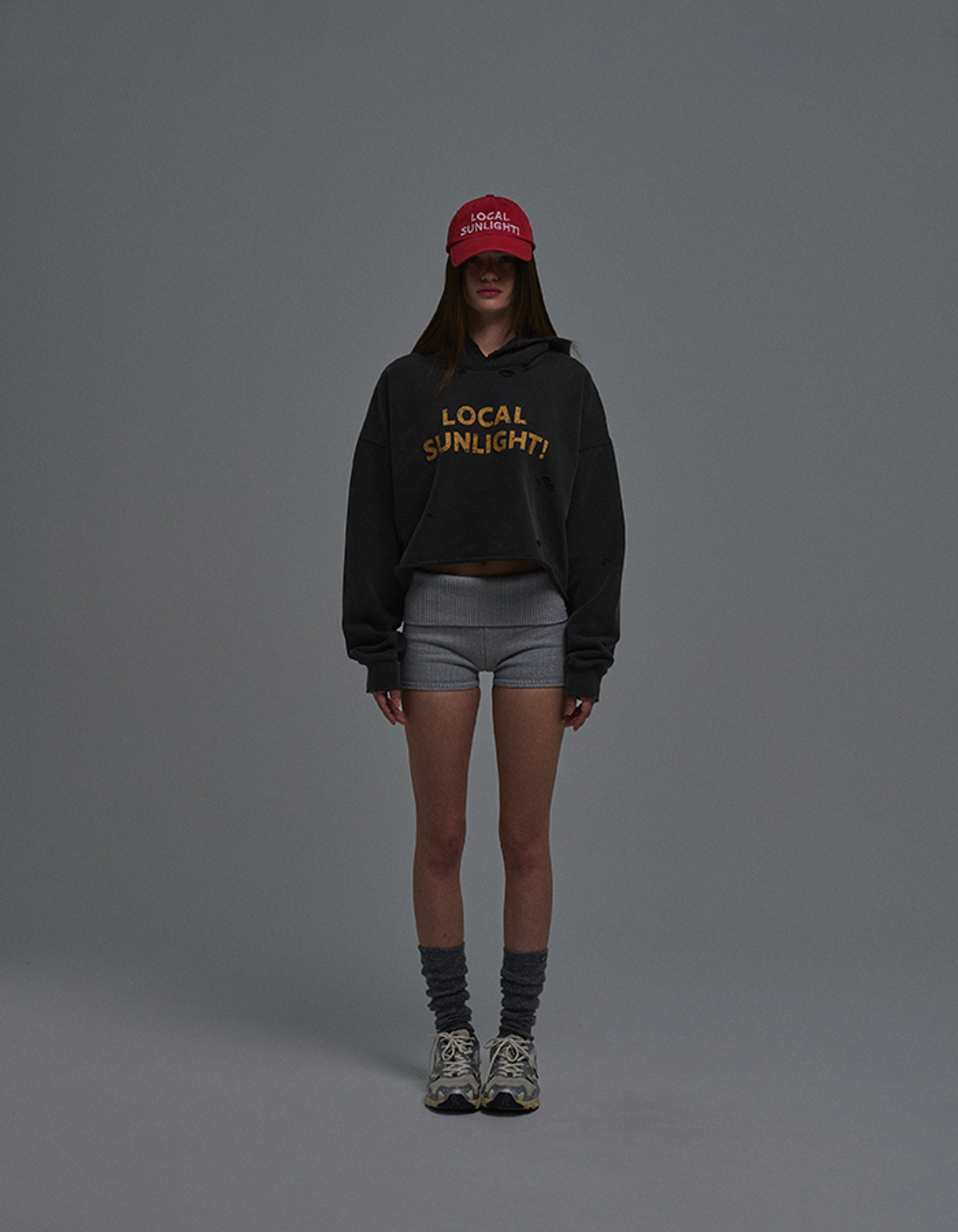 선데이후르츠마켓(SUNDAY FRUIT MARKET) LOCAL SUNLIGHT HOODIE CHARCOAL