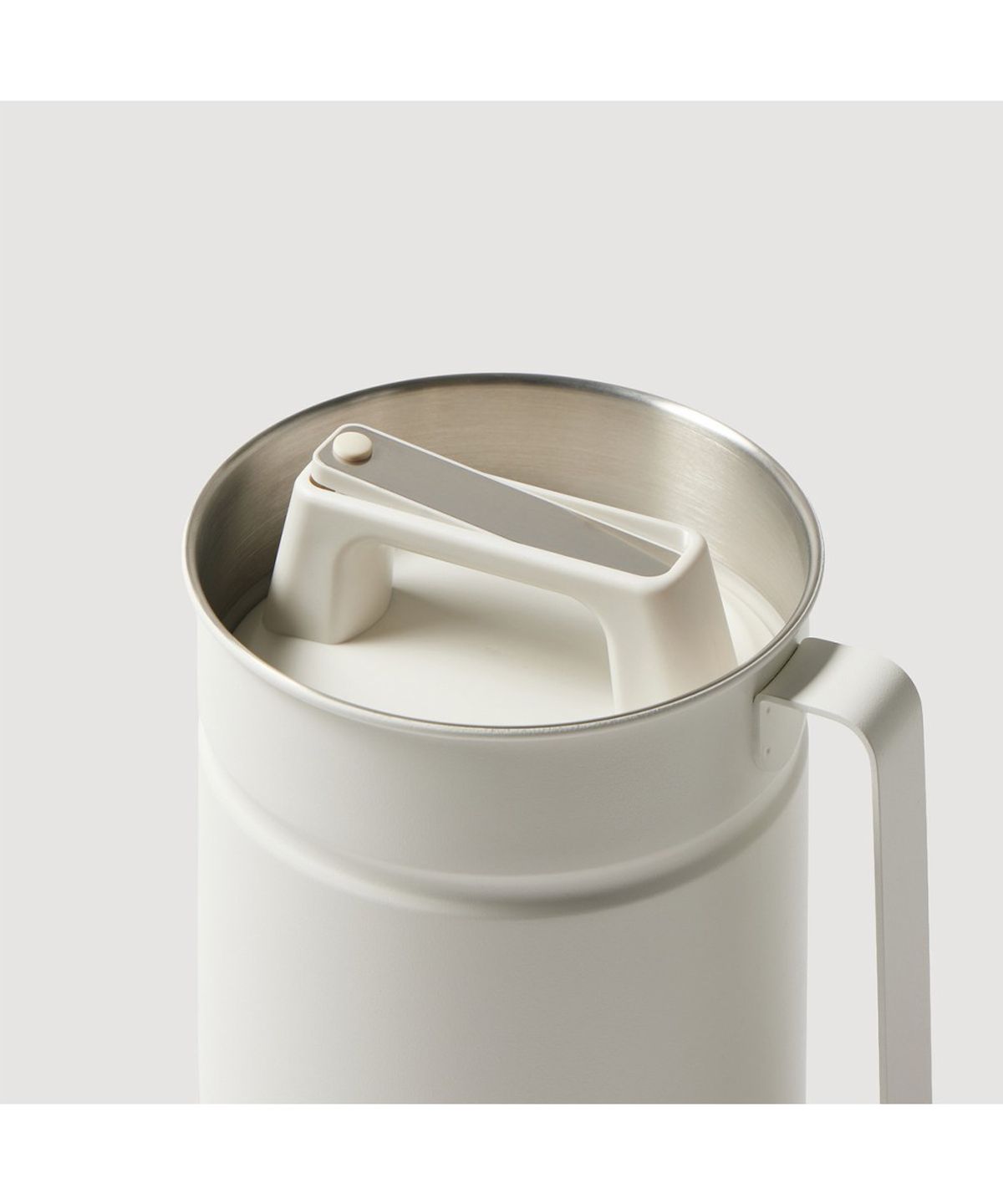 자주(JAJU) 스테인리스 진공 음식물 쓰레기통 2.8L 오프화이트
