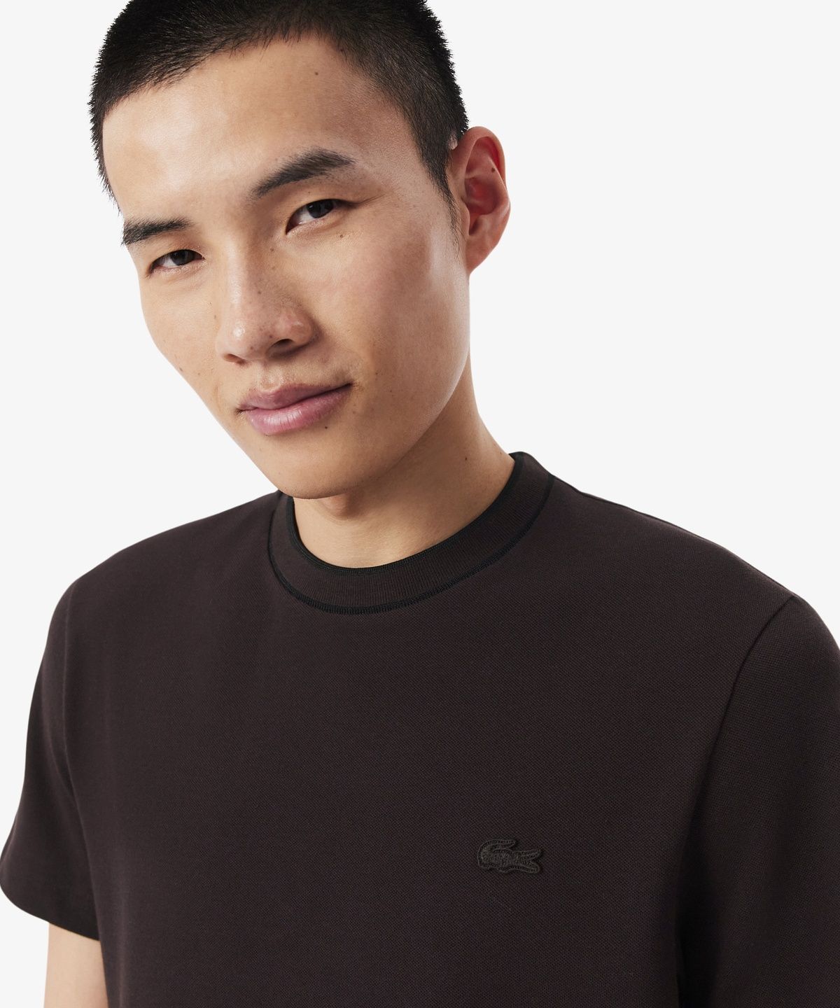 라코스테(LACOSTE) 남성 배색 팁핑 라인 매치 피케 반팔 티셔츠 TH1004-56G 3LA