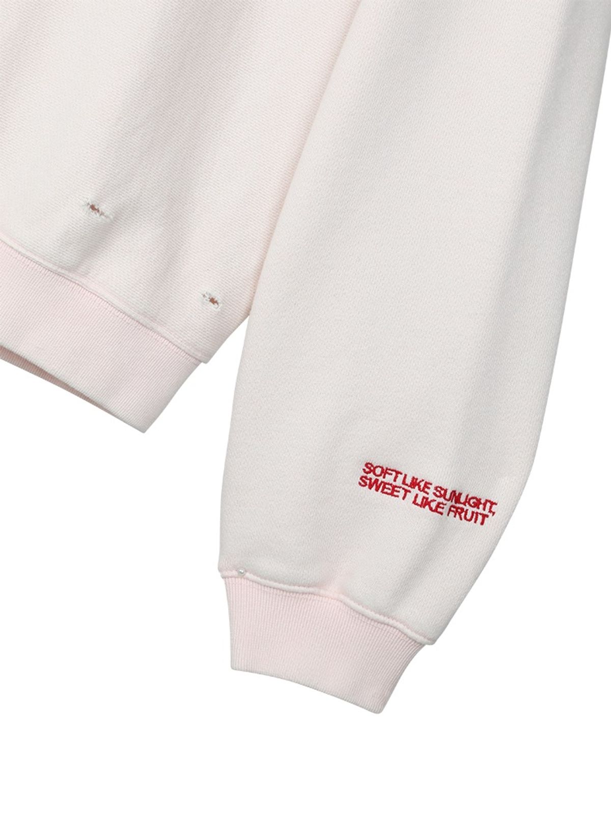 선데이후르츠마켓(SUNDAY FRUIT MARKET) SQUARE APPLE SWEAT CREW PINK