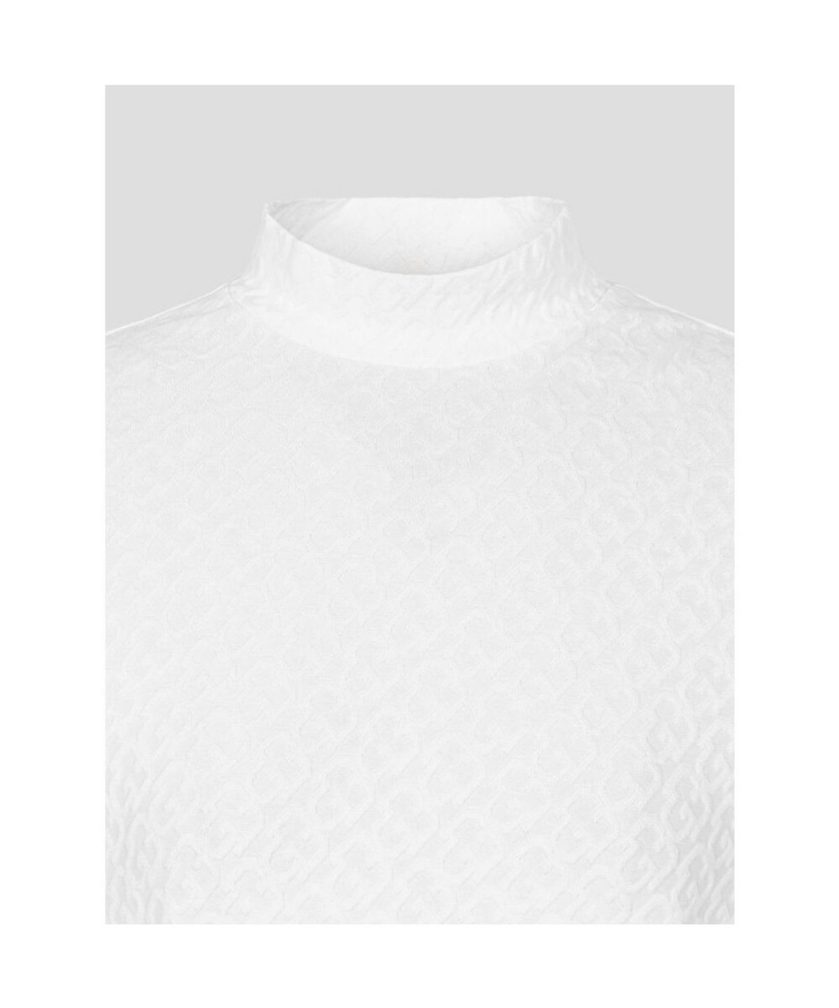 빈폴골프(BEANPOLE GOLF) [B_under] 여성 자카드 하이넥 긴소매 티셔츠 - 화이트 (BJ6141L031)