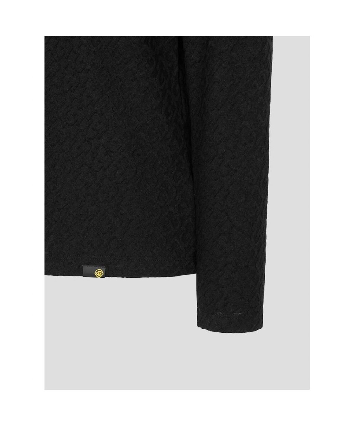 빈폴골프(BEANPOLE GOLF) [B_under] 여성 자카드 하이넥 긴소매 티셔츠 - 블랙 (BJ6141L035)