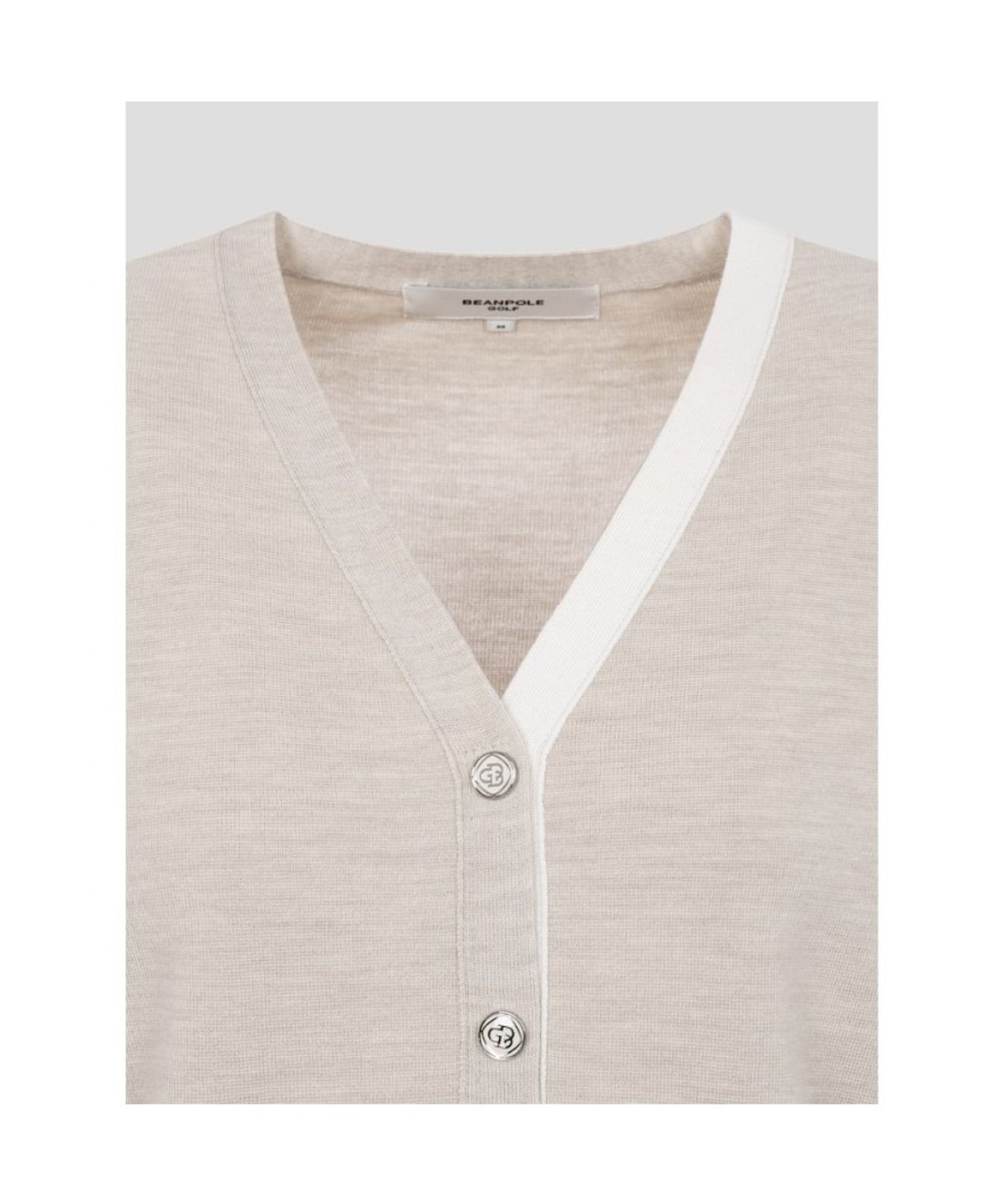빈폴골프(BEANPOLE GOLF) 여성 브이넥 카디건 - 베이지 (BJ6251A03A)