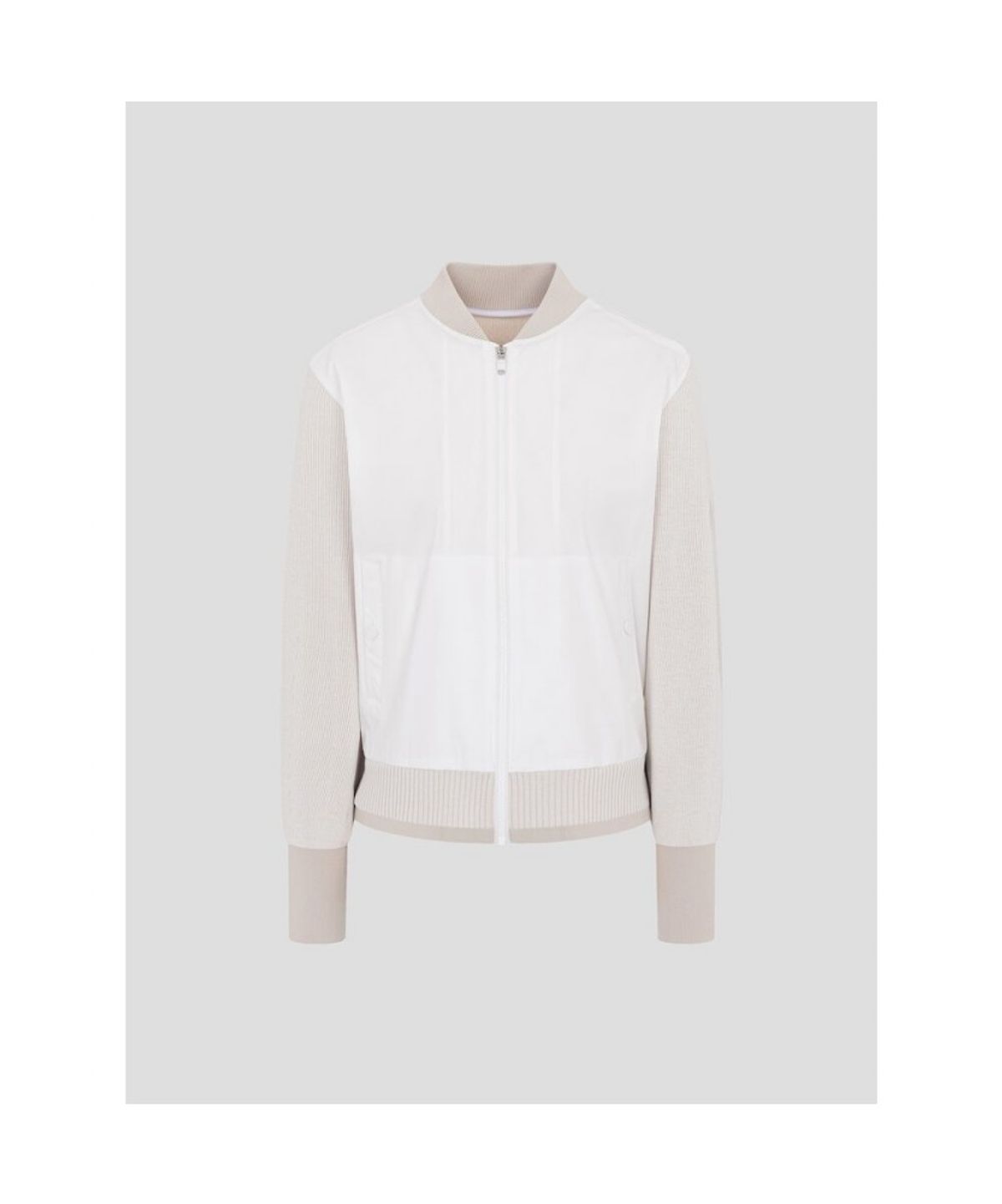빈폴골프(BEANPOLE GOLF) [B_under] 여성 니트 하이브리드 풀집업 카디건 - 베이지 (BJ6151L01A)