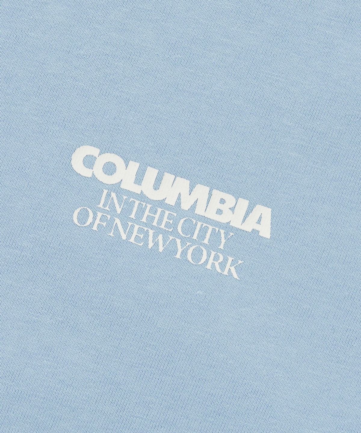컬럼비아 유니버시티(COLUMBIA UNIVERSITY) BACK LOGO S/S T-SHIRTS_LIGHT BLUE