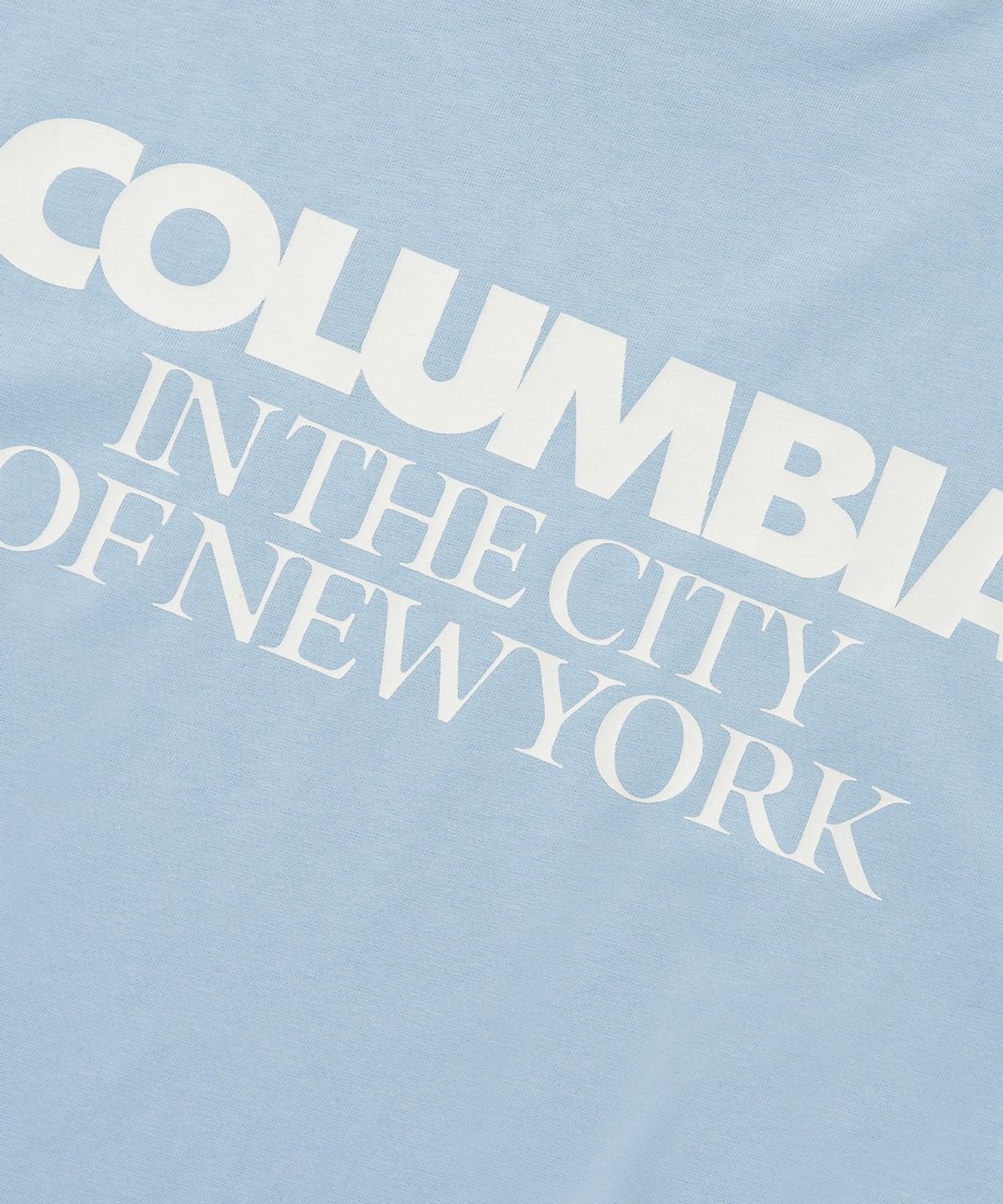 컬럼비아 유니버시티(COLUMBIA UNIVERSITY) BACK LOGO S/S T-SHIRTS_LIGHT BLUE