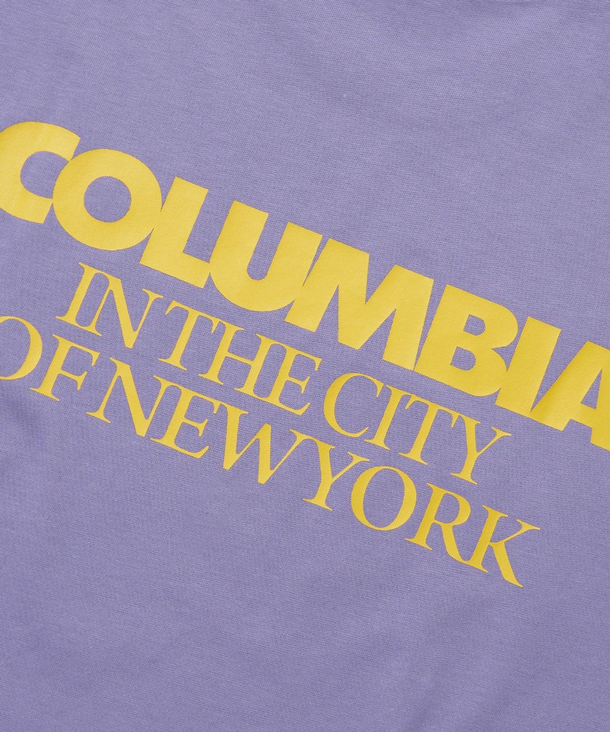 컬럼비아 유니버시티(COLUMBIA UNIVERSITY) BACK LOGO S/S T-SHIRTS_LIGHT VIOLET