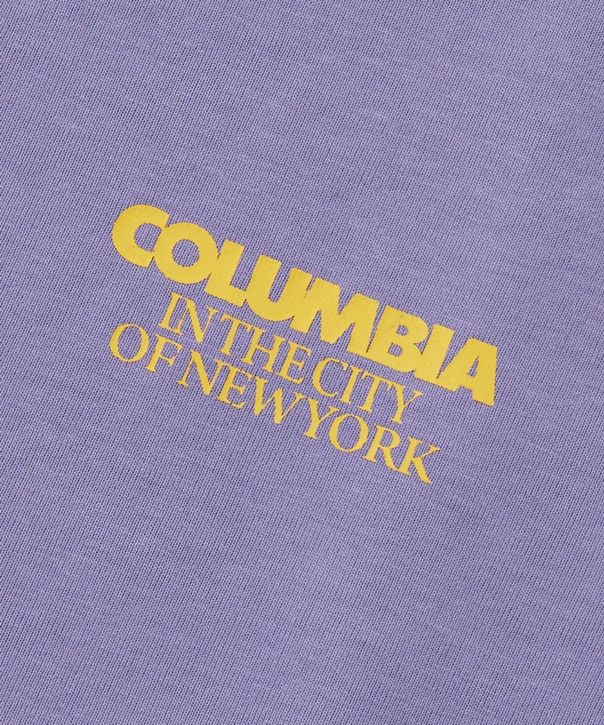 컬럼비아 유니버시티(COLUMBIA UNIVERSITY) BACK LOGO S/S T-SHIRTS_LIGHT VIOLET