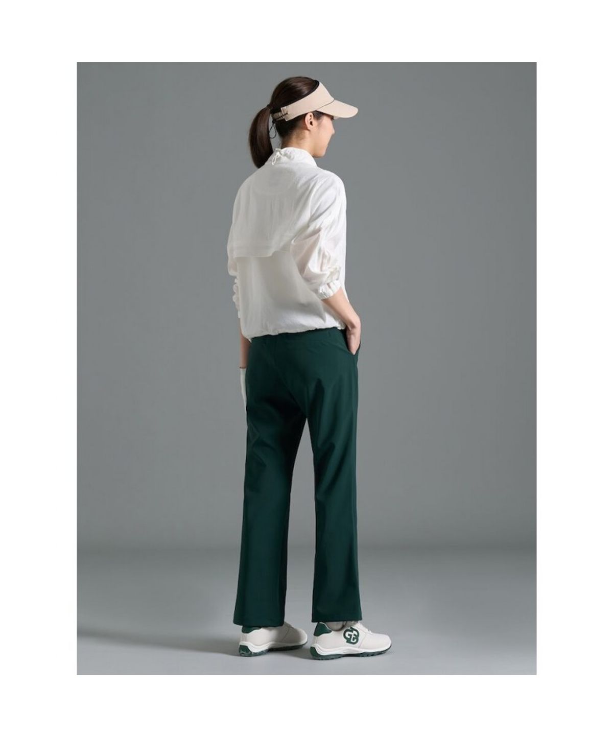 빈폴골프(BEANPOLE GOLF) 여성 와이드 부츠컷 팬츠 - 그린