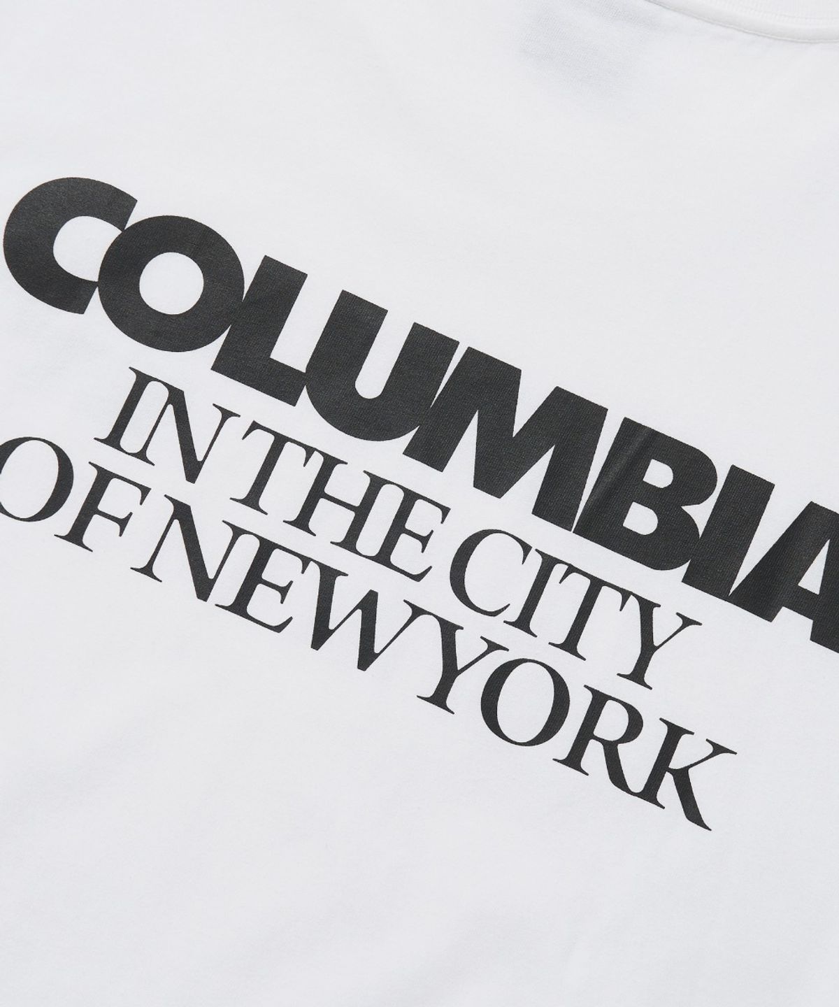 컬럼비아 유니버시티(COLUMBIA UNIVERSITY) BACK LOGO S/S T-SHIRTS_WHITE