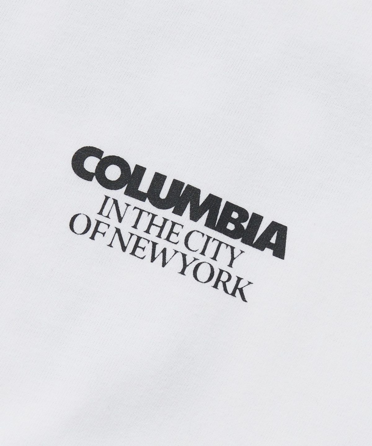 컬럼비아 유니버시티(COLUMBIA UNIVERSITY) BACK LOGO S/S T-SHIRTS_WHITE