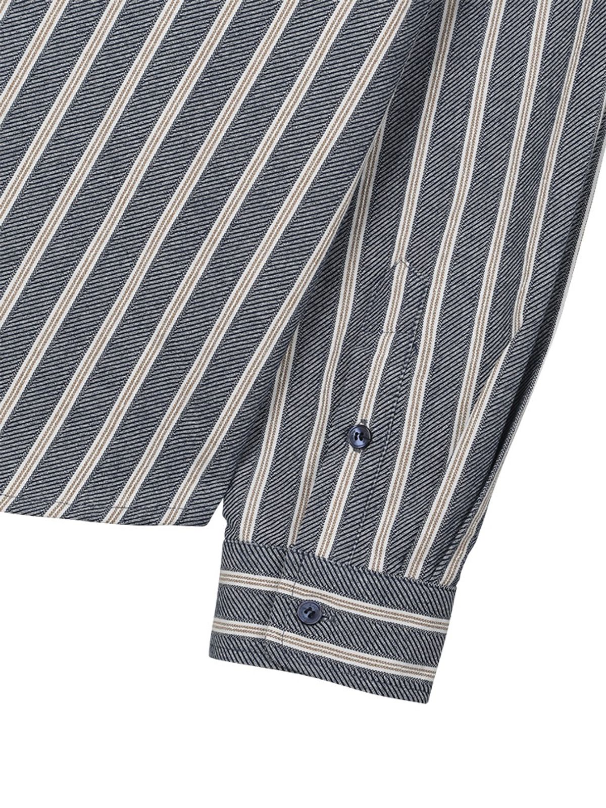 선데이후르츠마켓(SUNDAY FRUIT MARKET) SUN DENIM STRIPE SHIRT NAVY