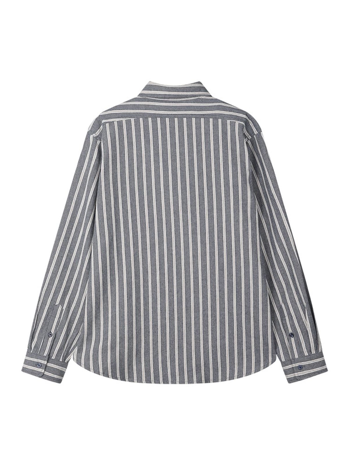 선데이후르츠마켓(SUNDAY FRUIT MARKET) SUN DENIM STRIPE SHIRT NAVY