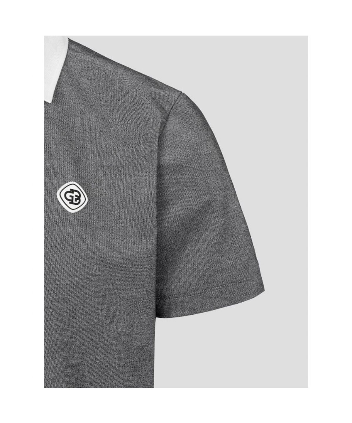 빈폴골프(BEANPOLE GOLF) 남성 오픈 칼라 투톤 반소매티셔츠 - 그레이