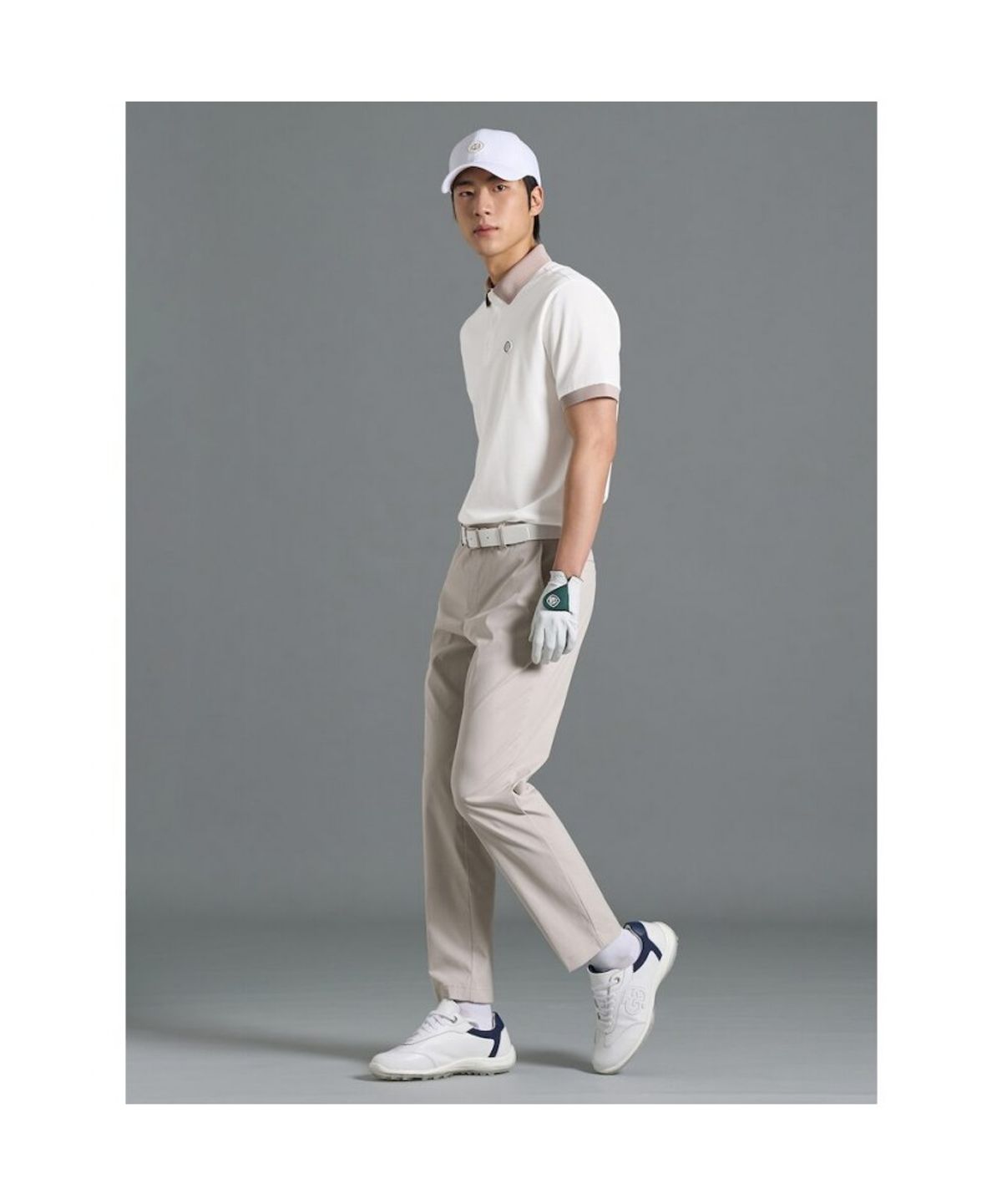 빈폴골프(BEANPOLE GOLF) 남성 면터치 테이퍼드 팬츠 - 베이지