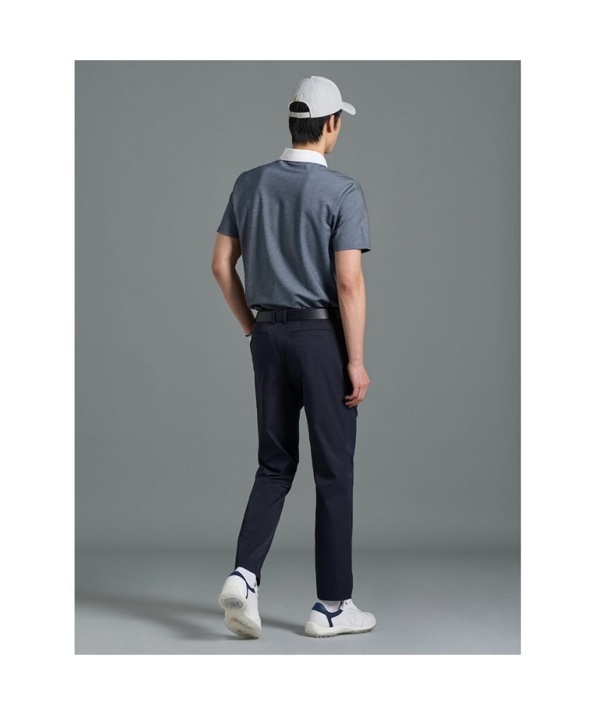 빈폴골프(BEANPOLE GOLF) 남성 면터치 테이퍼드 팬츠 - 네이비