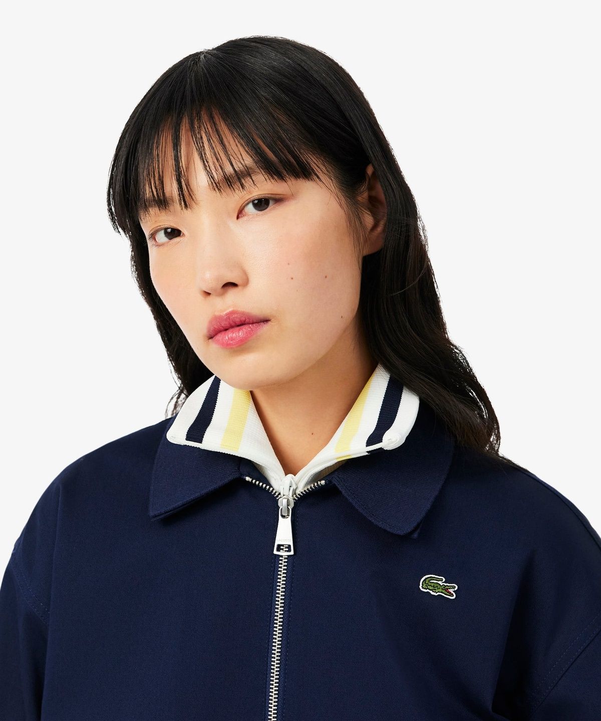라코스테(LACOSTE) 여성 개버딘 코치 자켓 BF8412-56G 166