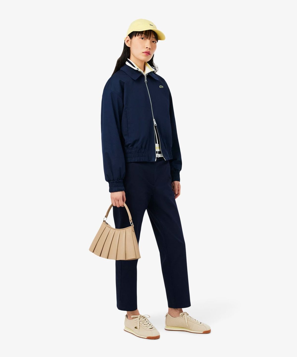 라코스테(LACOSTE) 여성 개버딘 코치 자켓 BF8412-56G 166
