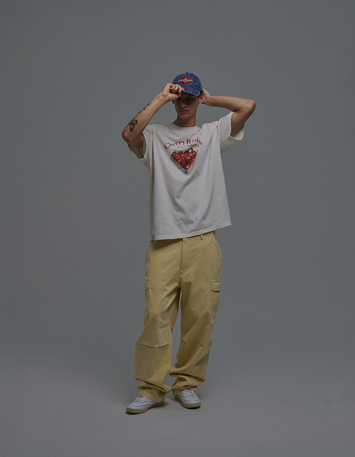 선데이후르츠마켓(SUNDAY FRUIT MARKET) CHERRY BILLIARDS TEE IVORY