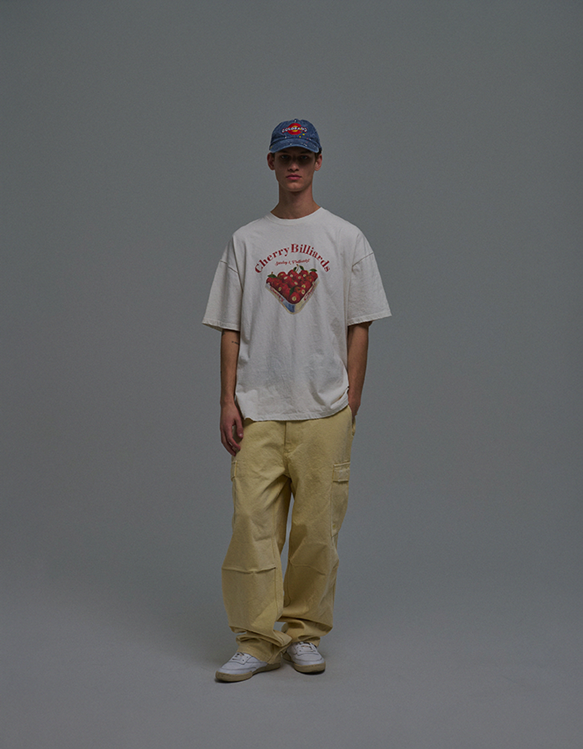선데이후르츠마켓(SUNDAY FRUIT MARKET) CHERRY BILLIARDS TEE IVORY