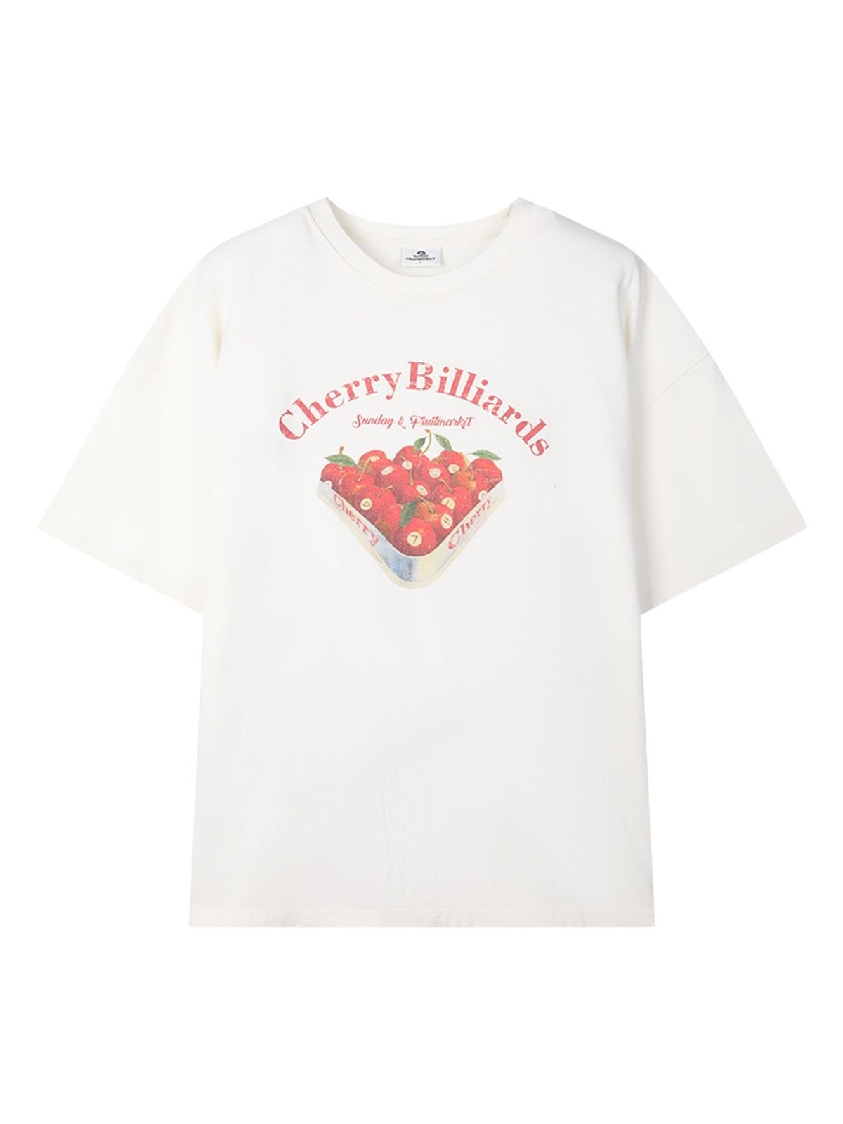 선데이후르츠마켓(SUNDAY FRUIT MARKET) CHERRY BILLIARDS TEE IVORY