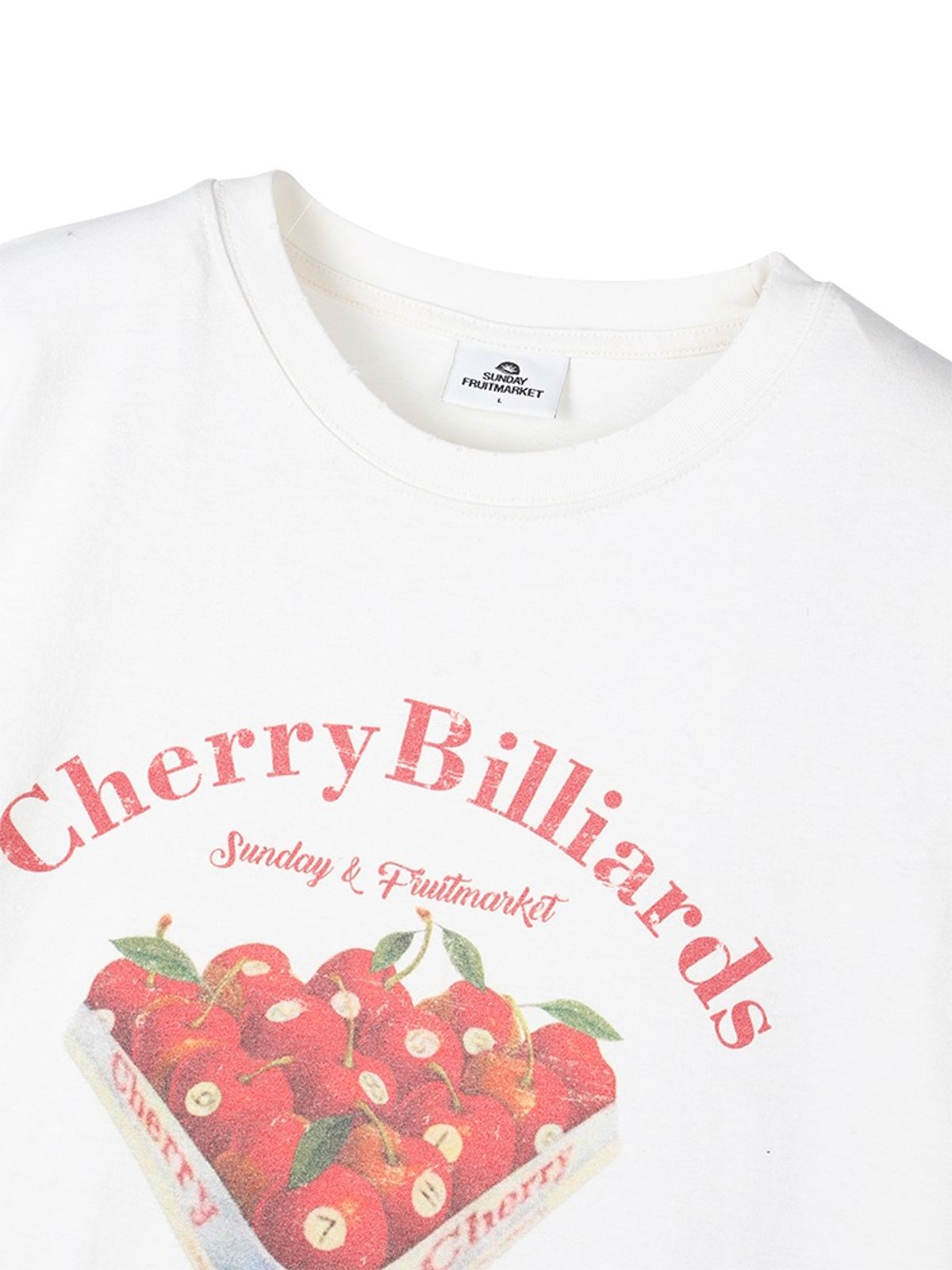 선데이후르츠마켓(SUNDAY FRUIT MARKET) CHERRY BILLIARDS TEE IVORY