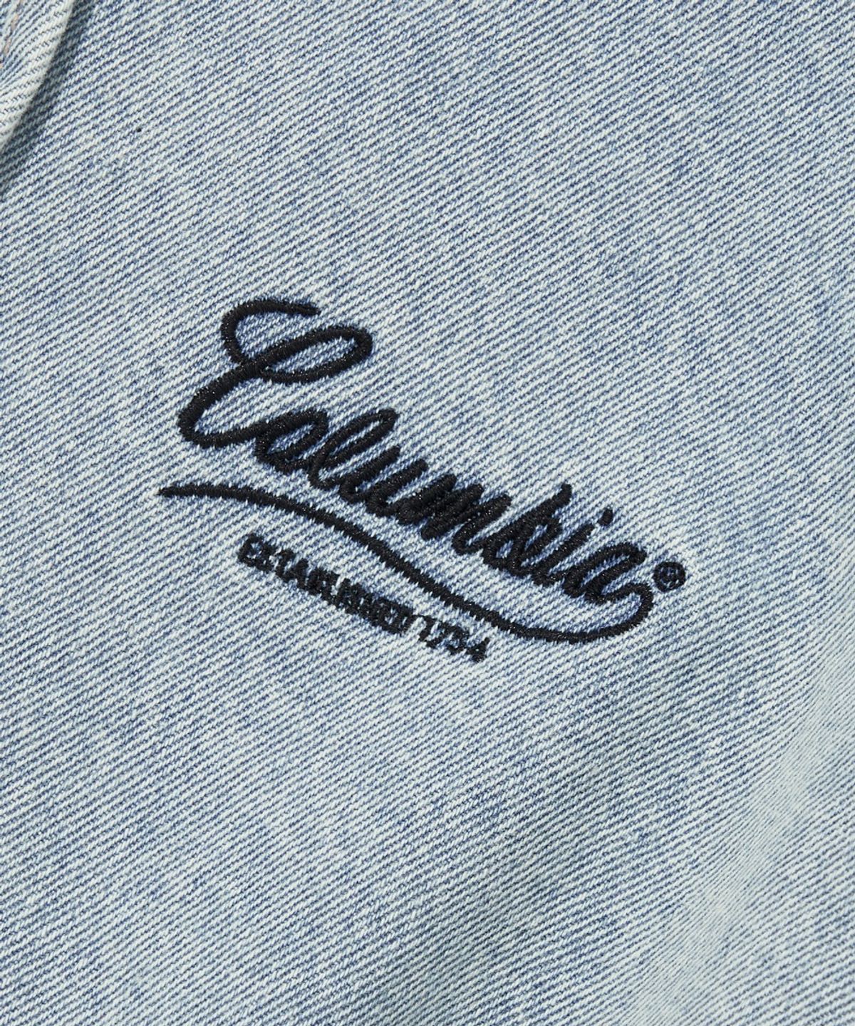 컬럼비아 유니버시티(COLUMBIA UNIVERSITY) NY STREET TAIL DENIM ZIP-UP JACKET_LIGHT JEAN
