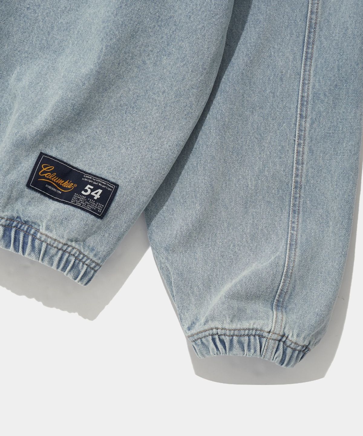 컬럼비아 유니버시티(COLUMBIA UNIVERSITY) NY STREET TAIL DENIM ZIP-UP JACKET_LIGHT JEAN