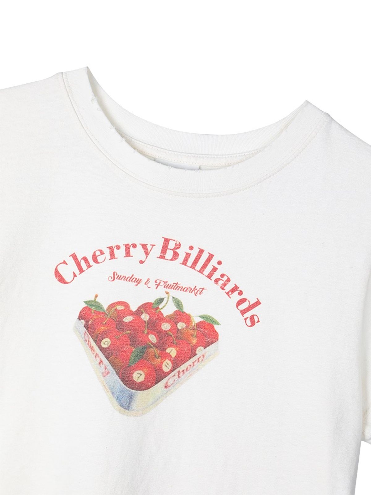 선데이후르츠마켓(SUNDAY FRUIT MARKET) W) CHERRY BILLIARDS TEE IVORY