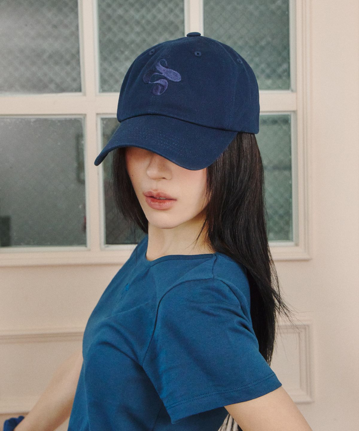 업드래프트(UPDRAFT) Updraft Logo Color Ball Cap [Navy]
