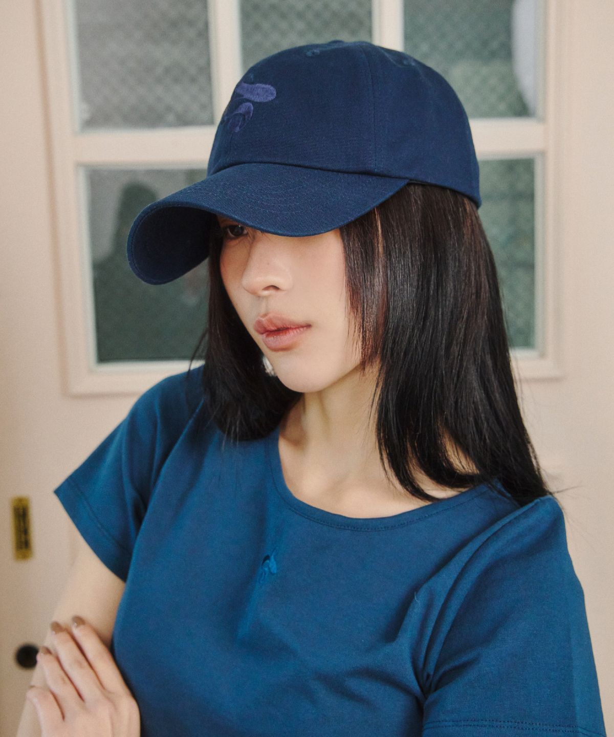 업드래프트(UPDRAFT) Updraft Logo Color Ball Cap [Navy]