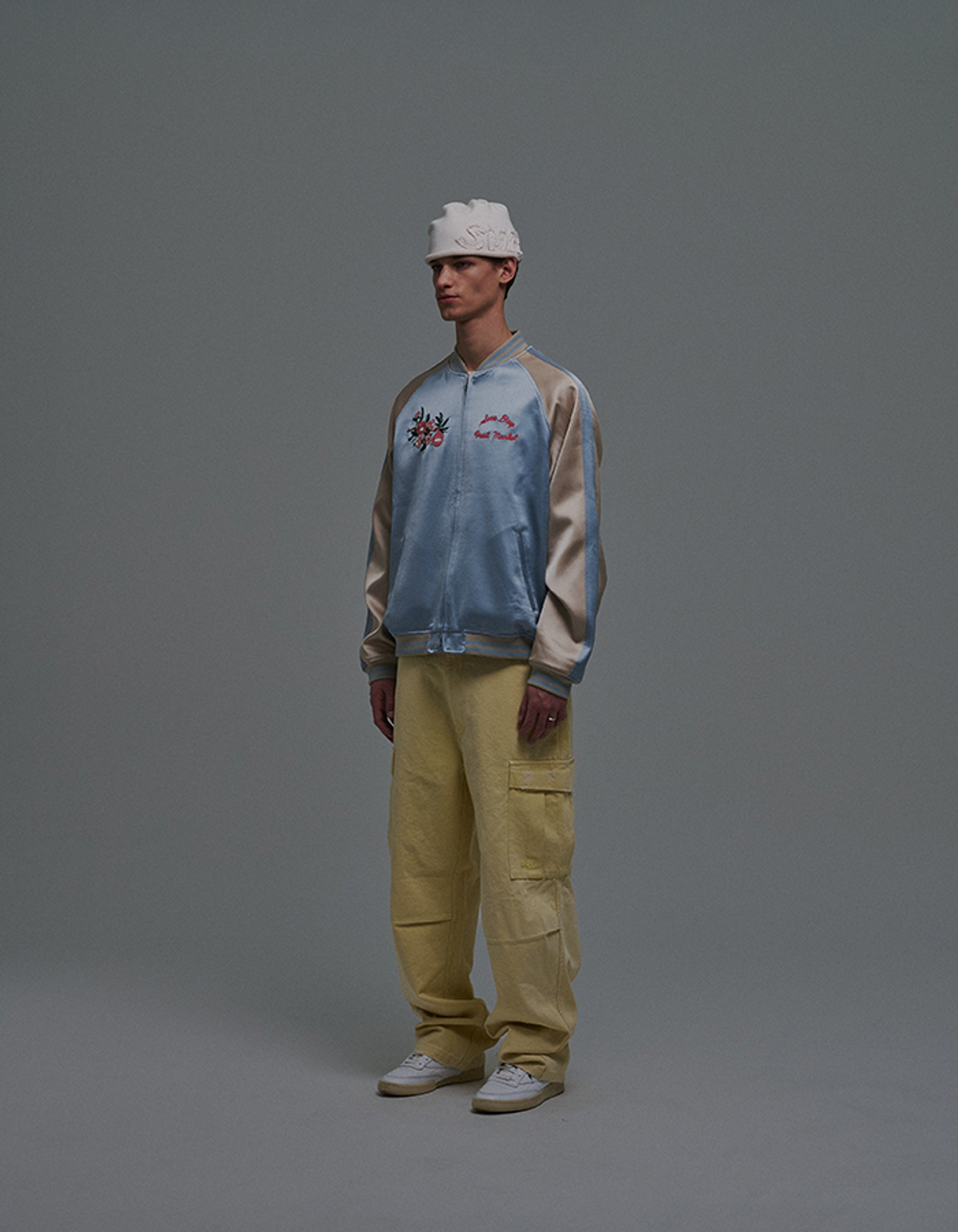 선데이후르츠마켓(SUNDAY FRUIT MARKET) SUN WASHED CARGO PANTS LEMON