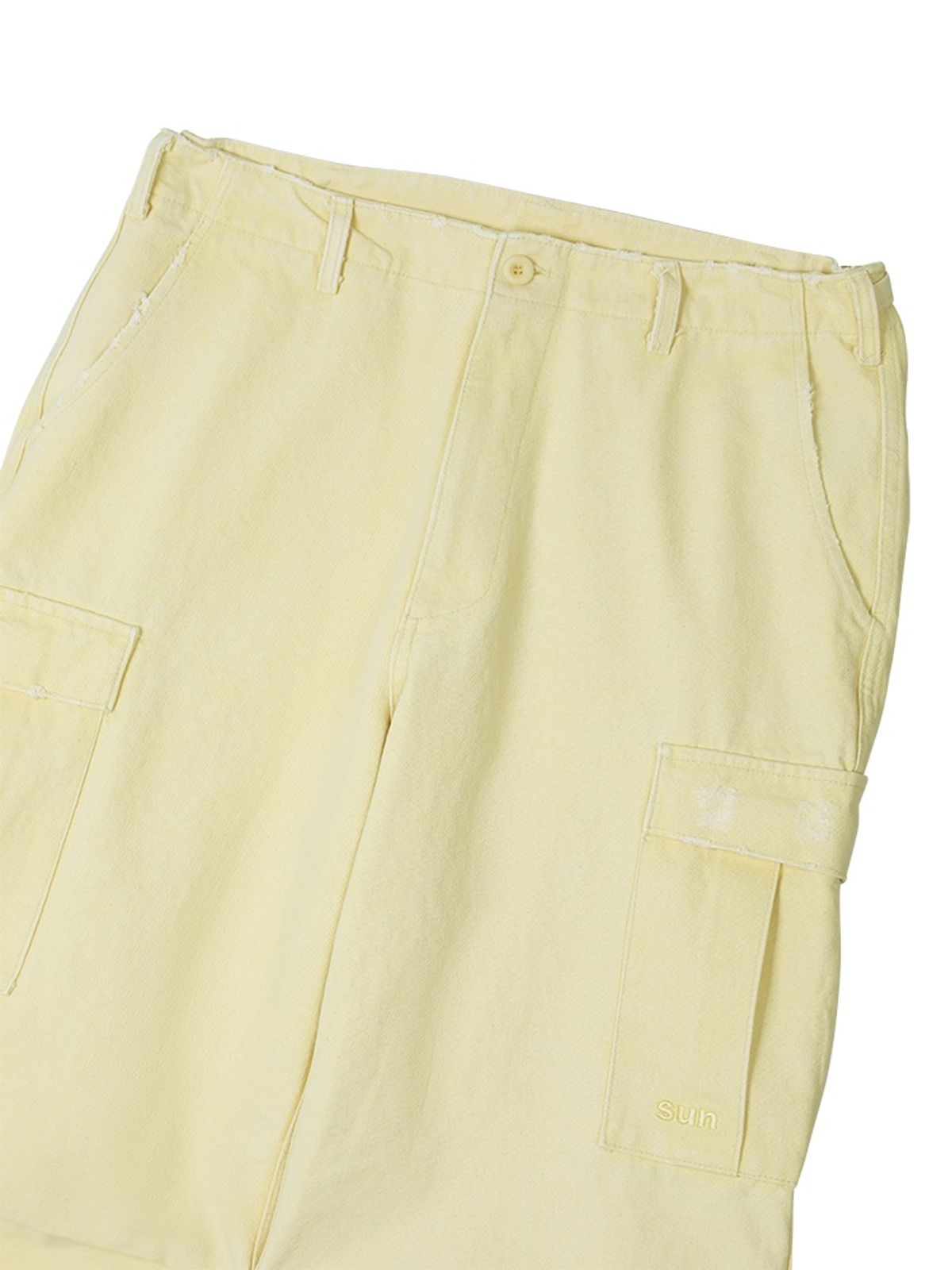 선데이후르츠마켓(SUNDAY FRUIT MARKET) SUN WASHED CARGO PANTS LEMON
