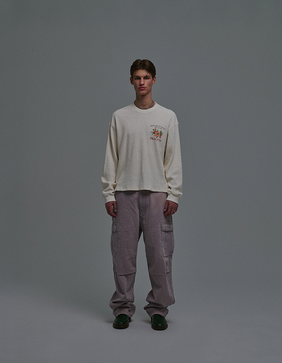 선데이후르츠마켓(SUNDAY FRUIT MARKET) SUN WASHED CARGO PANTS LAVENDER