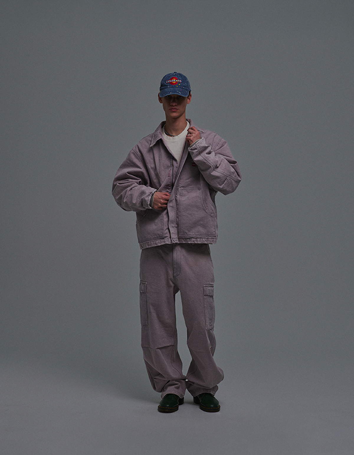 선데이후르츠마켓(SUNDAY FRUIT MARKET) SUN WASHED CARGO PANTS LAVENDER