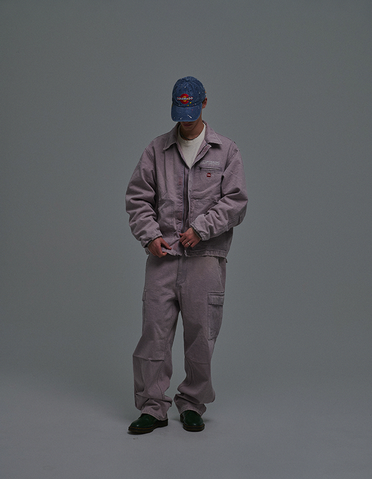 선데이후르츠마켓(SUNDAY FRUIT MARKET) SUN WASHED CARGO PANTS LAVENDER