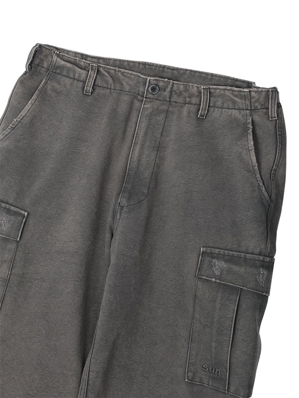 선데이후르츠마켓(SUNDAY FRUIT MARKET) SUN WASHED CARGO PANTS CHARCOAL